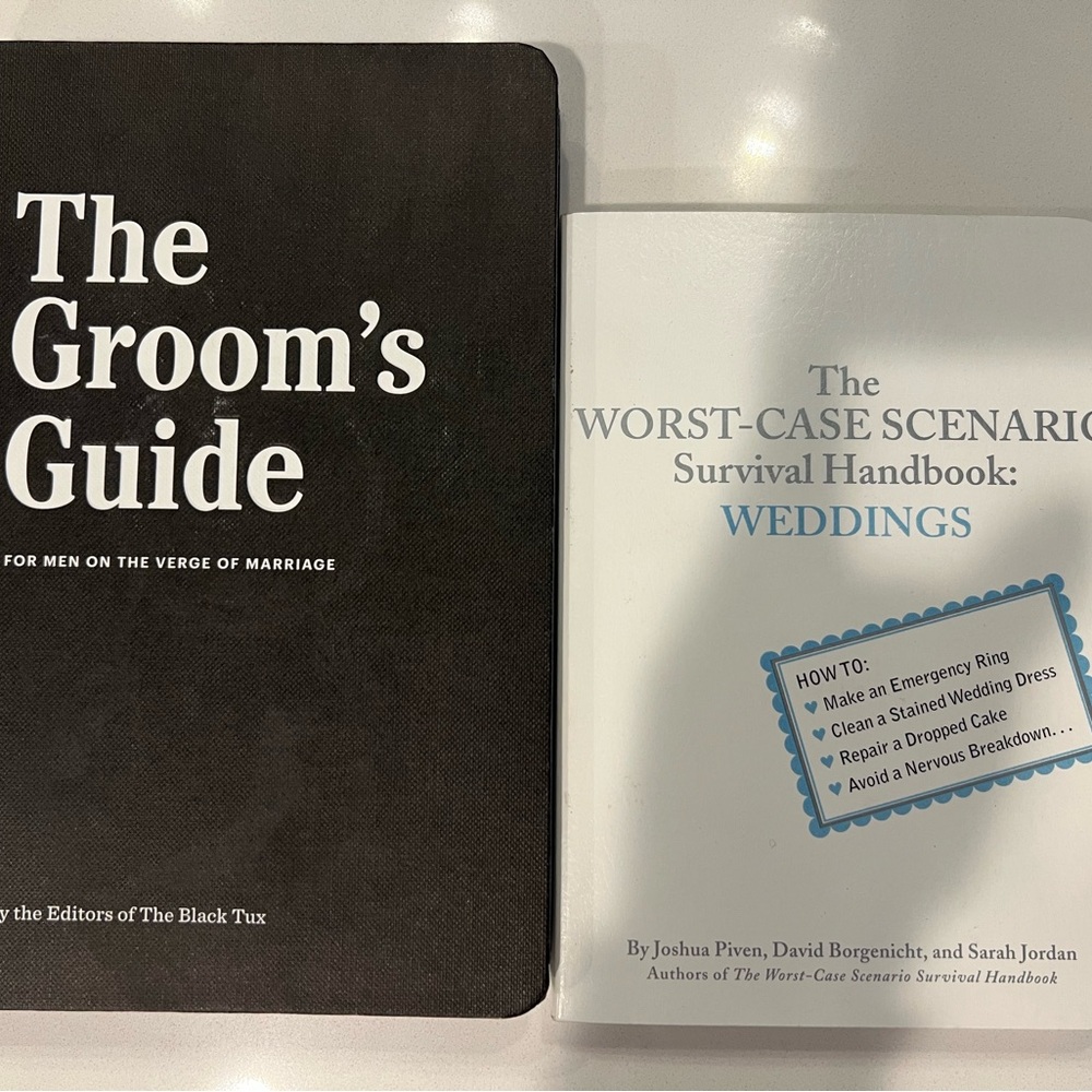 The Groom's Guide & Worst Case Scenario Wedding addition BOOKS